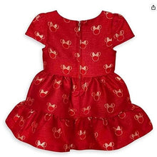 Load image into Gallery viewer, Disney Minnie Mouse Red Holiday Dress for Baby, Size 3-6 Months