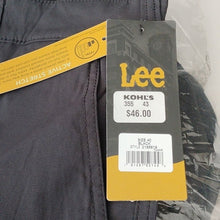 Load image into Gallery viewer, Lee Men's Mission Flat-Front Shorts, Black, 40 waist