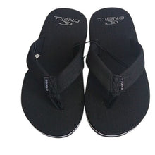 Load image into Gallery viewer, O'Neill Phluff Daddy Black Flip Flop, Size 11/12 Sandals Boys Sizing