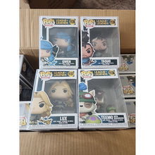 Load image into Gallery viewer, Funko Pop! League of Legends: Teemo Yasuo Lux Gwen Set In Protectors