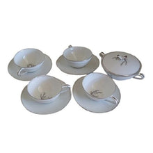 Load image into Gallery viewer, Noritake Candice 4 Cups + 4 Saucers + Sugar Bowl #5509