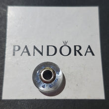 Load image into Gallery viewer, Pandora Retired Sterling Silver Ice Drops Blue Murano Glass Charm - 796365CZB