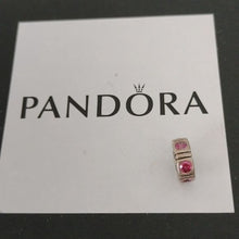 Load image into Gallery viewer, Pandora Retired Sterling Silver Red Zirconia Trinity Spacer - 790368CZR