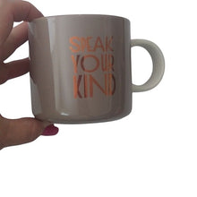 Load image into Gallery viewer, Starbucks Speak Your Kind Coffee Mug 12 oz