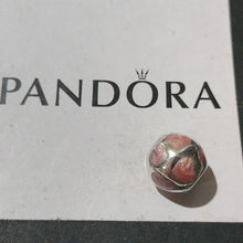 Load image into Gallery viewer, Pandora Retired Sterling Silver Love You Bead w/Light Pink Enamel - 790543EN28