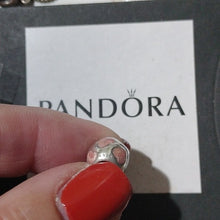 Load image into Gallery viewer, Pandora Retired Sterling Silver Love You Bead w/Light Pink Enamel - 790543EN28