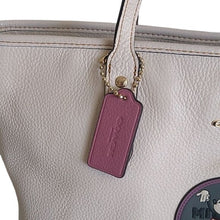 Load image into Gallery viewer, Coach x Disney 38691 City Zip Tote in Pebbled Leather, Minnie Mouse Patch, Chalk