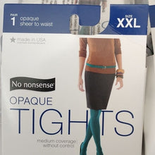Load image into Gallery viewer, No Nonsense Opaque Sheer to Waist Tights, Light METAL Gray, XXL, 6 pairs