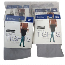 Load image into Gallery viewer, No Nonsense Opaque Sheer to Waist Tights, Light METAL Gray, XXL, 6 pairs