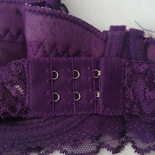 Load image into Gallery viewer, GYCL Ultrathin Underwire Push Up 3/4 Lace Bra, Purple, Size XL 40B