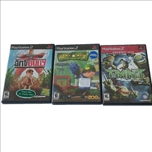 Load image into Gallery viewer, PlayStation 2 Games: Ant Bully, Army Men Soldiers of Misfortune, TMNT, set of 3