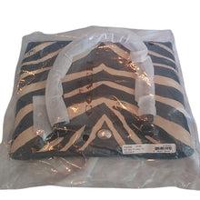 Load image into Gallery viewer, Coach F52532 Peyton Zebra Top Handle Tote, SV/Black