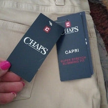 Load image into Gallery viewer, Chaps Women's Slimming Mid Rise Denim Capri Pant, Size 10