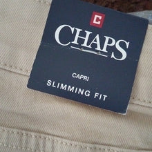 Load image into Gallery viewer, Chaps Women's Slimming Mid Rise Denim Capri Pant, Size 10