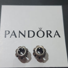 Load image into Gallery viewer, Pandora Sterling Silver Leading Lady Bead w/Salmon Zirconia 791115Czs, Set of 2