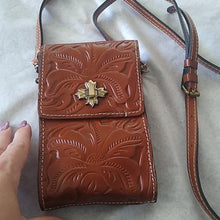 Load image into Gallery viewer, Patricia Nash P81507 Tooled Leather Florence Canicella Crossbody Purse…