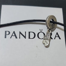 Load image into Gallery viewer, Pandora Retired Sterling Silver Best Friends Forever Dangle Charm 791949cz