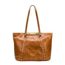 Load image into Gallery viewer, Patricia Nash P29701 Benvenuto Leather Tote Bag Purse, Tan
