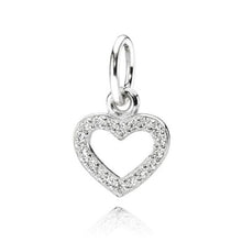 Load image into Gallery viewer, Pandora Sterling Silver Be My Valentine Pendant Heart - 390325cz