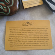 Load image into Gallery viewer, Patricia Nash P349133 Cassini Leather Tooled Turquoise Clutch Wristle…