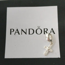 Load image into Gallery viewer, Pandora Cross Dangle Charm with Clear CZs 790355CZ