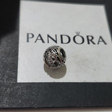 Load image into Gallery viewer, Pandora Sterling Silver Vintage Letter B Charm with Clear Zirconia - 791846CZ