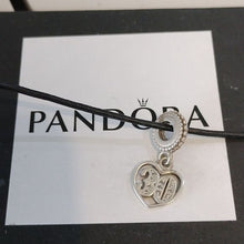 Load image into Gallery viewer, Pandora Sterling Silver 30 Years of Love Dangle Charm w/ Zirconia - 791287cz