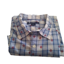 Load image into Gallery viewer, Daniel Cremieux Plaid Short Sleeve Shirt, size XL