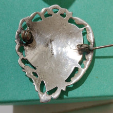 Load image into Gallery viewer, Vintage Sterling Silver Niello Blue Enamel Brooch Thai Mekkala God…