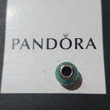 Load image into Gallery viewer, Pandora Sterling Silver Petite Facets Charm w/ Synthetic Green Quartz 791499sgq