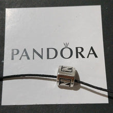 Load image into Gallery viewer, Pandora Retired Sterling Silver Alphabet Bead - Letter Z - 790323z