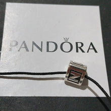 Load image into Gallery viewer, Pandora Retired Sterling Silver Alphabet Bead - Letter Z - 790323z