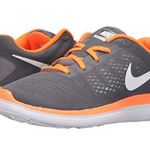 Load image into Gallery viewer, Nike Flex Running Athletic Shoes, 6Y, Dark Grey/White/Total Orange
