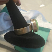 Load image into Gallery viewer, Sterling Silver Sonora Green Copper Turquoise Ring 925 Mexico, size 6.5