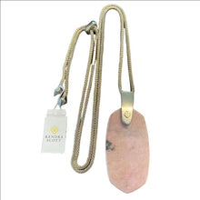 Load image into Gallery viewer, Kendra Scott Inez Necklace for Women Gold Pink Rhodonite