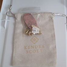 Load image into Gallery viewer, Kendra Scott Inez Necklace for Women Gold Pink Rhodonite