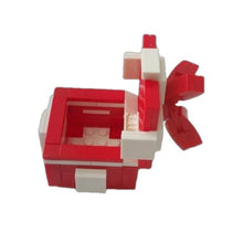 Load image into Gallery viewer, Building Bricks Jewelry Gift Present Box, Red & White
