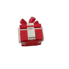 Load image into Gallery viewer, Building Bricks Jewelry Gift Present Box, Red & White