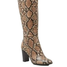 Load image into Gallery viewer, a new day Snakeskin print Brandee Knee High Heeled Fashion Boots, size 8