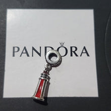 Load image into Gallery viewer, Pandora Retired Sterling Silver Lighthouse Dangle Nautical Charm 791137en42