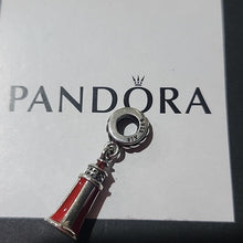 Load image into Gallery viewer, Pandora Retired Sterling Silver Lighthouse Dangle Nautical Charm 791137en42