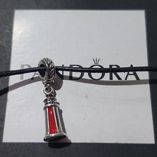 Load image into Gallery viewer, Pandora Retired Sterling Silver Lighthouse Dangle Nautical Charm 791137en42