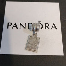 Load image into Gallery viewer, Pandora Retired Sterling Silver Greetings from London Dangle Bead - 791273