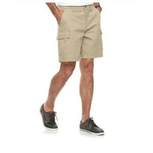 Load image into Gallery viewer, Men's Croft & Barrow Ultimate Comfort Cargo Shorts, Drawstring Beige, size 42