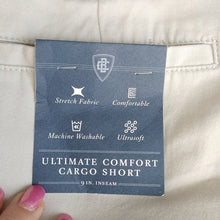 Load image into Gallery viewer, Men's Croft & Barrow Ultimate Comfort Cargo Shorts, Drawstring Beige, size 42