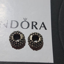 Load image into Gallery viewer, Pandora Retired Sterling Silver Beaded Beauty Spacer - 790981, Set Of 2