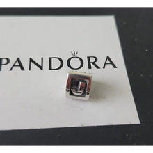 Load image into Gallery viewer, Pandora Sterling Silver 7" Snakechain Starter Bracelet w/ Letter J Charm 790323J