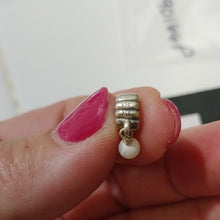 Load image into Gallery viewer, Pandora Retired Sterling Silver Pearl June Birthstone Dangle - 790166P