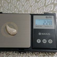 Load image into Gallery viewer, Sterling Silver Textured Tear Drop Pendant with Hidden Bale 925