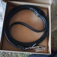 Load image into Gallery viewer, Coach F26178 Small Leather Dog Pet Leash, SV/Black